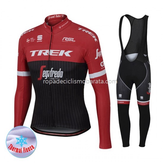 Invierno Maillot y Culotte Largos con Tirantes 2017 Trek-Segafredo M001