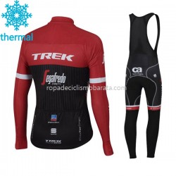 Invierno Maillot y Culotte Largos con Tirantes 2017 Trek-Segafredo M001