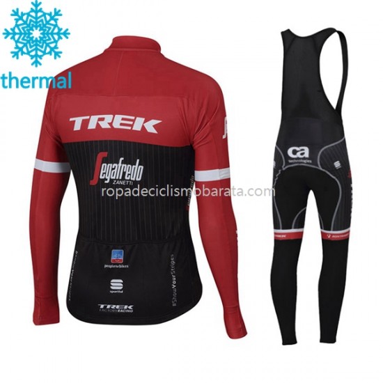 Invierno Maillot y Culotte Largos con Tirantes 2017 Trek-Segafredo M001