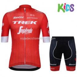 Maillot y Culotte Corto 2018 Trek-Segafredo Niños M001