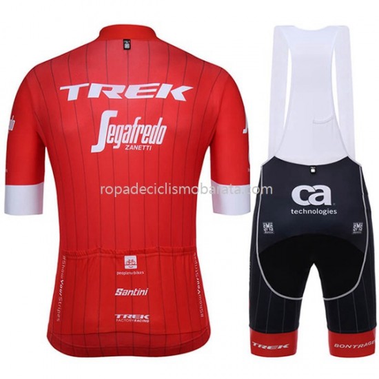 Maillot y Culotte con Tirantes 2018 Trek-Segafredo M001