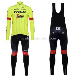 Maillot y Culotte Largos con Tirantes 2018 Trek-Segafredo M002