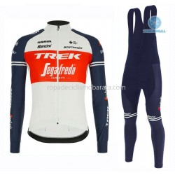 Invierno Maillot y Culotte Largos con Tirantes 2020 Trek Segafredo M001