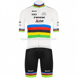 Maillot y Culotte con Tirantes 2020 Trek-Segafredo UCI World Champion M001