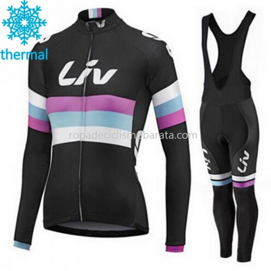 Invierno Maillot y Culotte Largos con Tirantes 2015 CCC Liv Mujeres M001