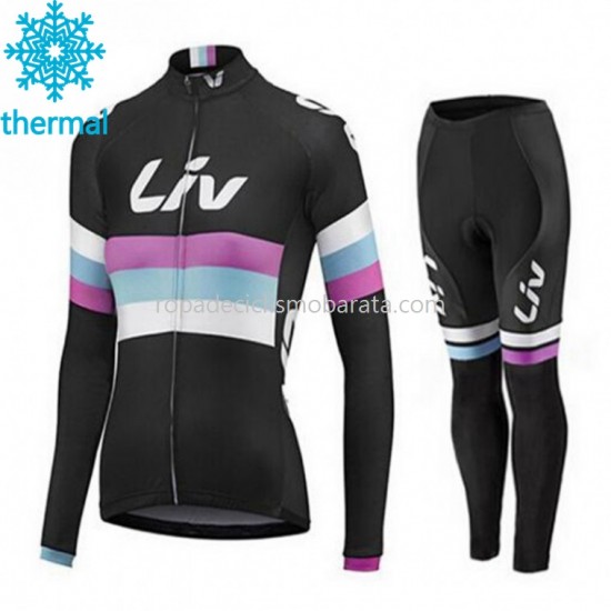 Invierno Maillot y Culotte Largos 2015 CCC Liv Mujeres M001
