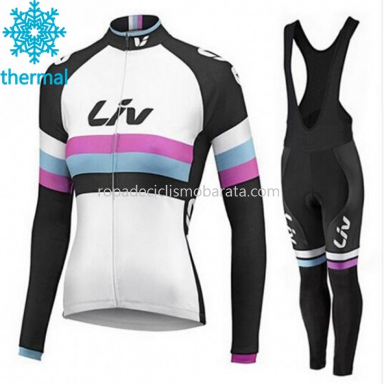 Invierno Maillot y Culotte Largos con Tirantes 2015 CCC Liv Mujeres M002