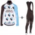 Maillot y Culotte Largos con Tirantes 2017 AG2R La Mondiale Mujeres M001