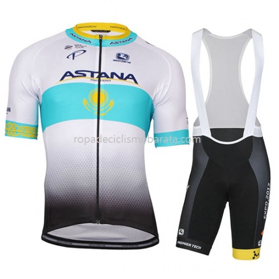 Maillot y Culotte con Tirantes 2017 Astana Pro Team Mujeres M002