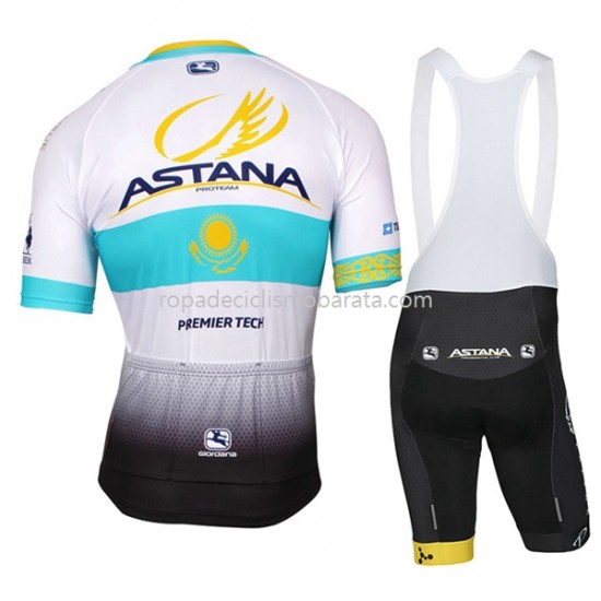 Maillot y Culotte con Tirantes 2017 Astana Pro Team Mujeres M002