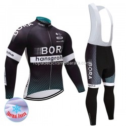 Invierno Maillot y Culotte Largos con Tirantes 2017 Bora-Hansgrohe Mujeres M001