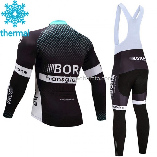 Invierno Maillot y Culotte Largos con Tirantes 2017 Bora-Hansgrohe Mujeres M001