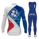 Maillot y Culotte Largos con Tirantes 2017 FDJ Mujeres M001