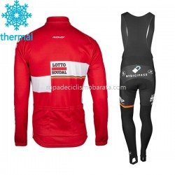 Invierno Maillot y Culotte Largos con Tirantes 2017 Lotto Soudal Mujeres M001