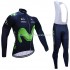 Maillot y Culotte Largos con Tirantes 2017 Movistar Team Mujeres M001