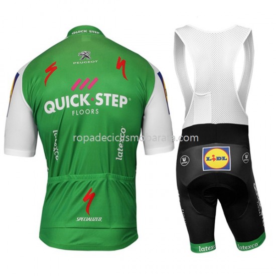 Maillot y Culotte con Tirantes 2017 Quick-Step Floors Mujeres M002
