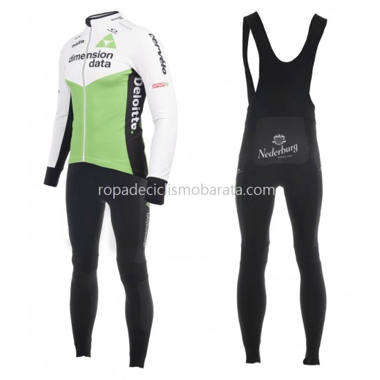 Maillot y Culotte Largos con Tirantes 2018 Dimension Data Mujeres M001