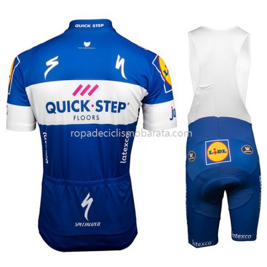 Maillot y Culotte con Tirantes 2018 Quick Step Floors Mujeres M001