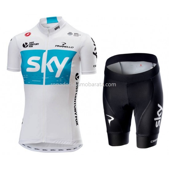 Maillot y Culotte Corto 2018 Team Sky Mujeres M001