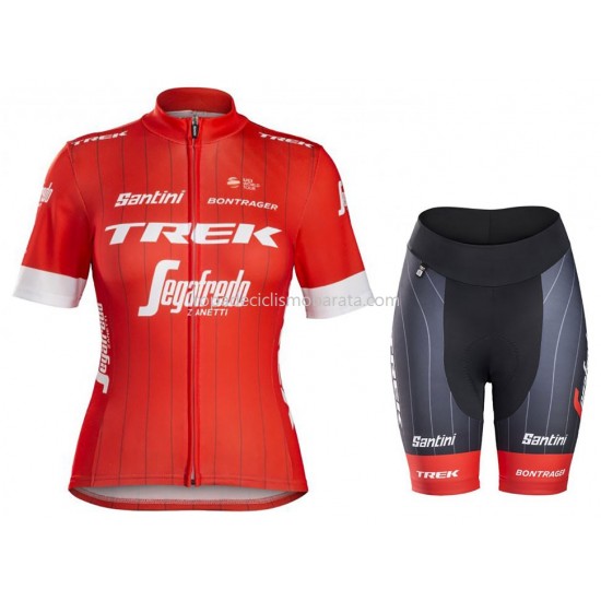 Maillot y Culotte Corto 2018 Trek-Segafredo Mujeres M001
