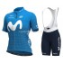 Maillot y Culotte con Tirantes 2021 Movistar Team Mujeres M001