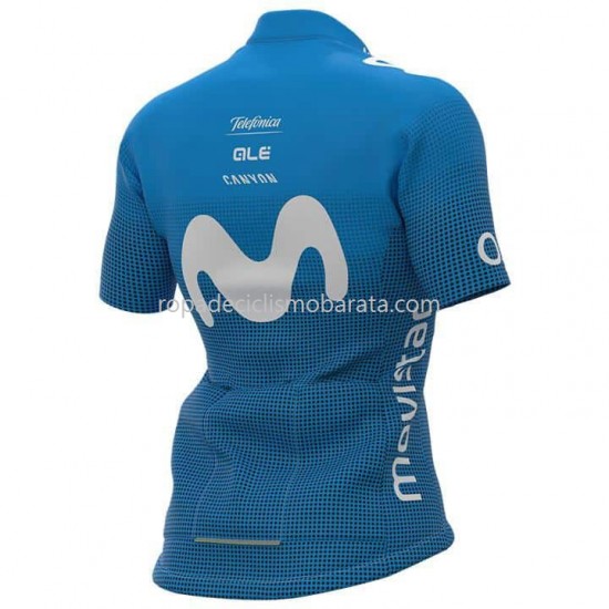 Maillot y Culotte con Tirantes 2021 Movistar Team Mujeres M001