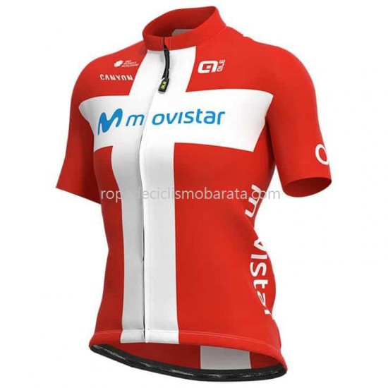 Maillot y Culotte con Tirantes 2021 Movistar Team Mujeres M002