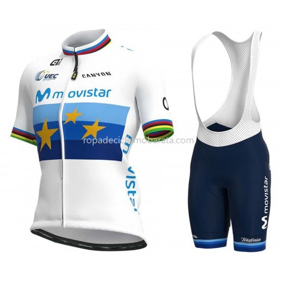 Maillot y Culotte con Tirantes 2021 Movistar Team Mujeres M003
