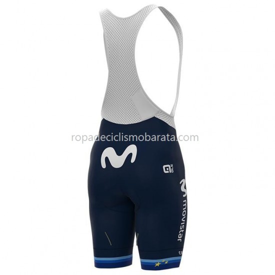 Maillot y Culotte con Tirantes 2021 Movistar Team Mujeres M003